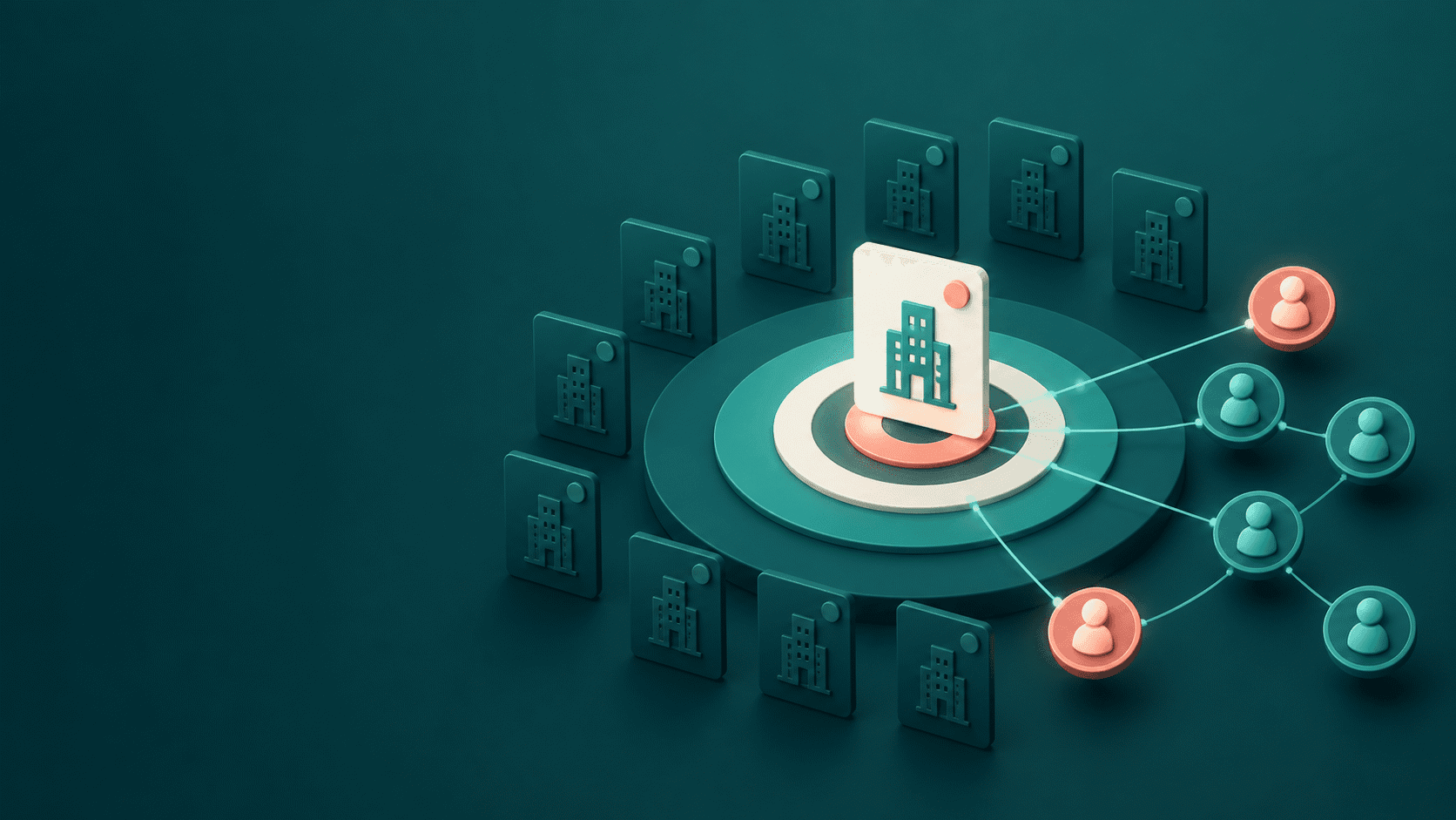 Empresas e contas organizadas para prospecção B2B