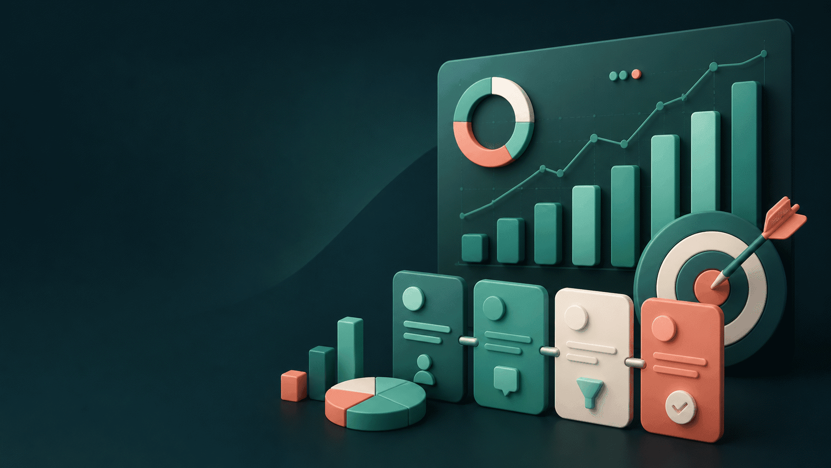 Painel visual de pipeline e acompanhamento comercial