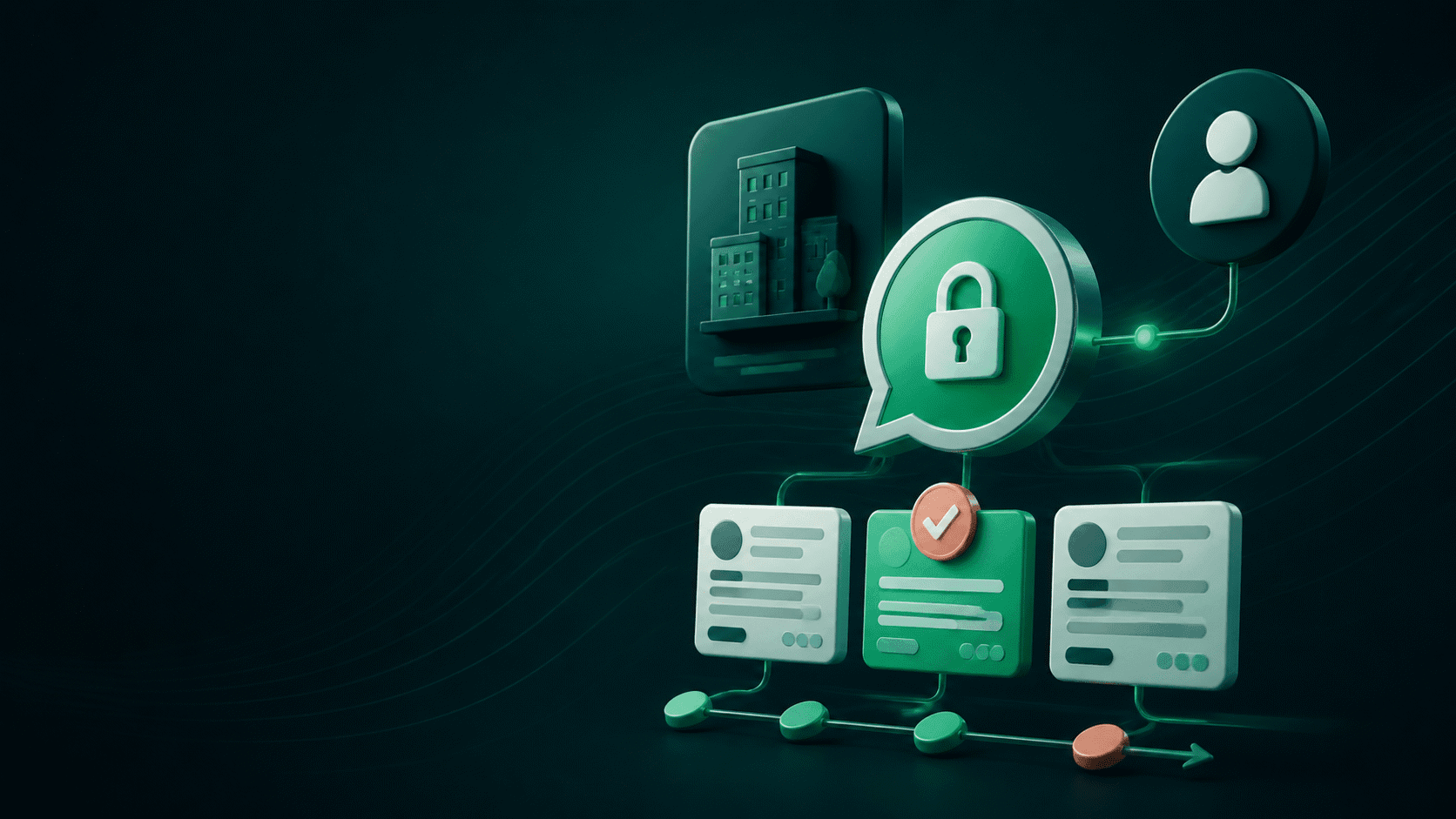Comunicação multicanal por e-mail e WhatsApp organizada