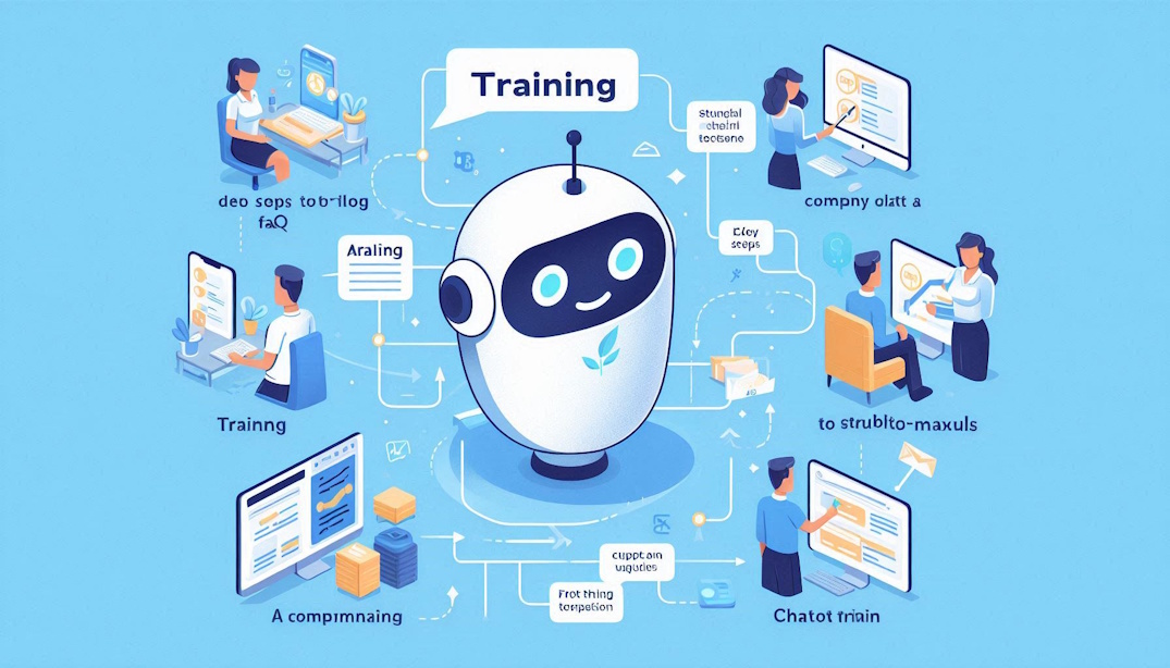 Diagrama de fluxo de treinamento de chatbot