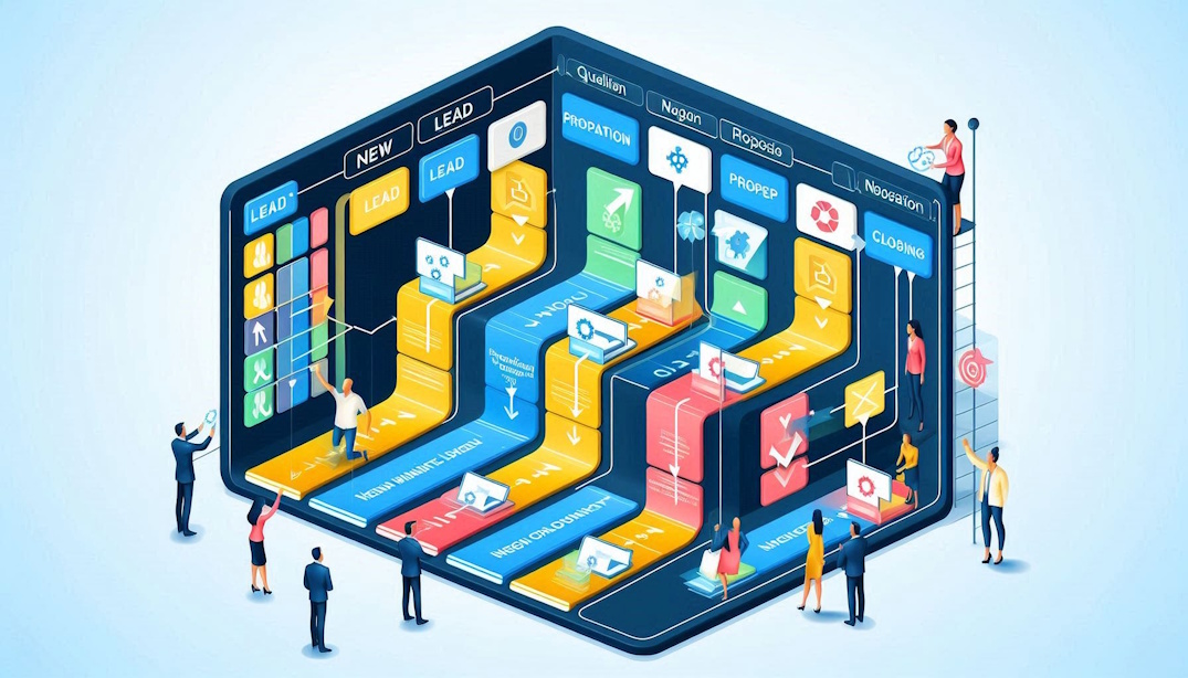 Quadro Kanban dividido em colunas